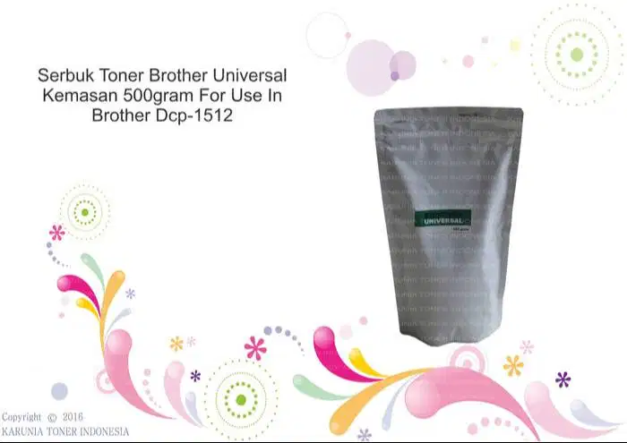 Serbuk Toner Brother Universal Kemasan 500gram For Use In Dcp-1512
