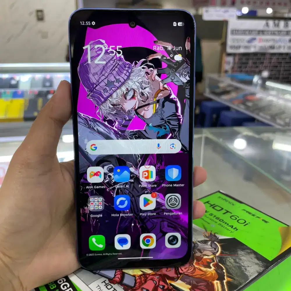 Infinix Hot 60i ram 6gb+6gb/128gb NFC baru garansi resmi harga Promo