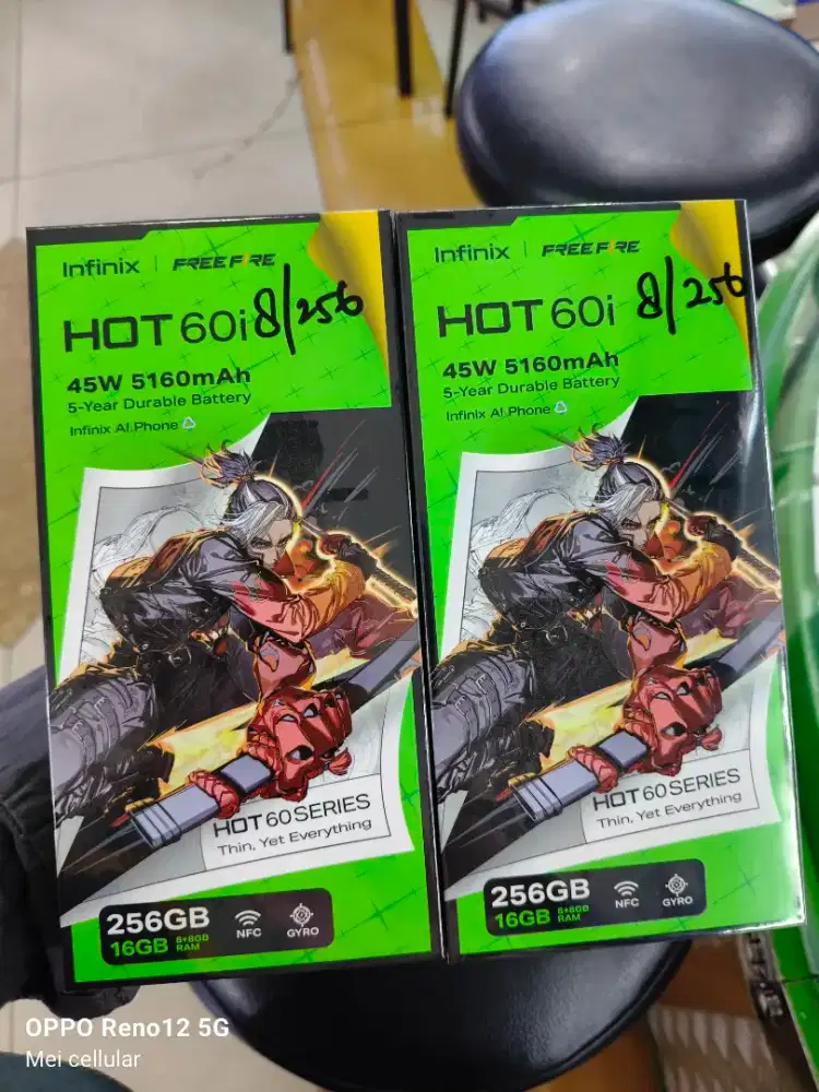 Infinix Hot 60i 6/128 & 8/256gb baru garansi resmi bisa tt bisa kredit