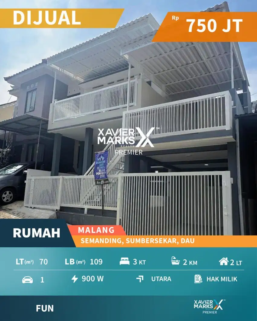 Rumah Baru Siap Huni Dekat Kampus dan Sekolah di Dau Malang