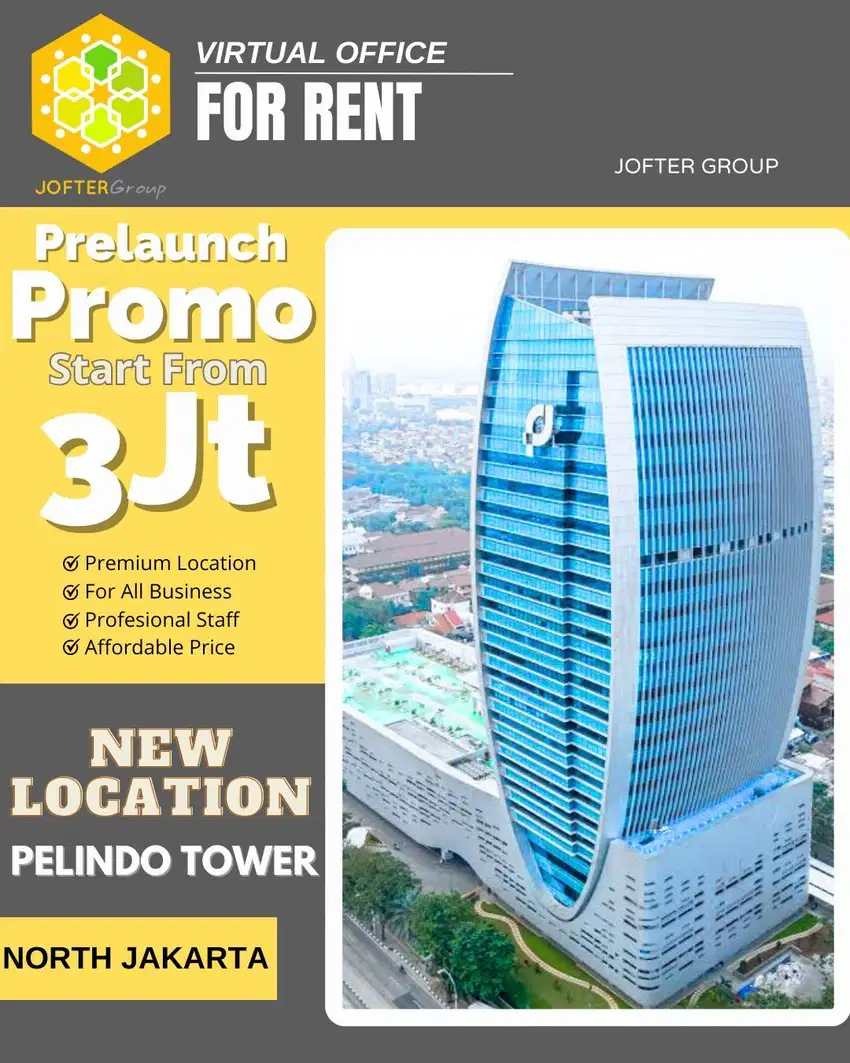 Disewakan Virtal Office Pelindo Tower Jakarta Utara