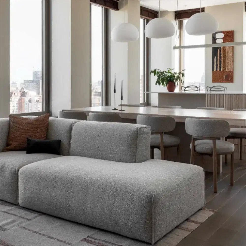 INTERIOR RUMAH LEMARI KITCHEN SET DIVAN BACKDROP TV