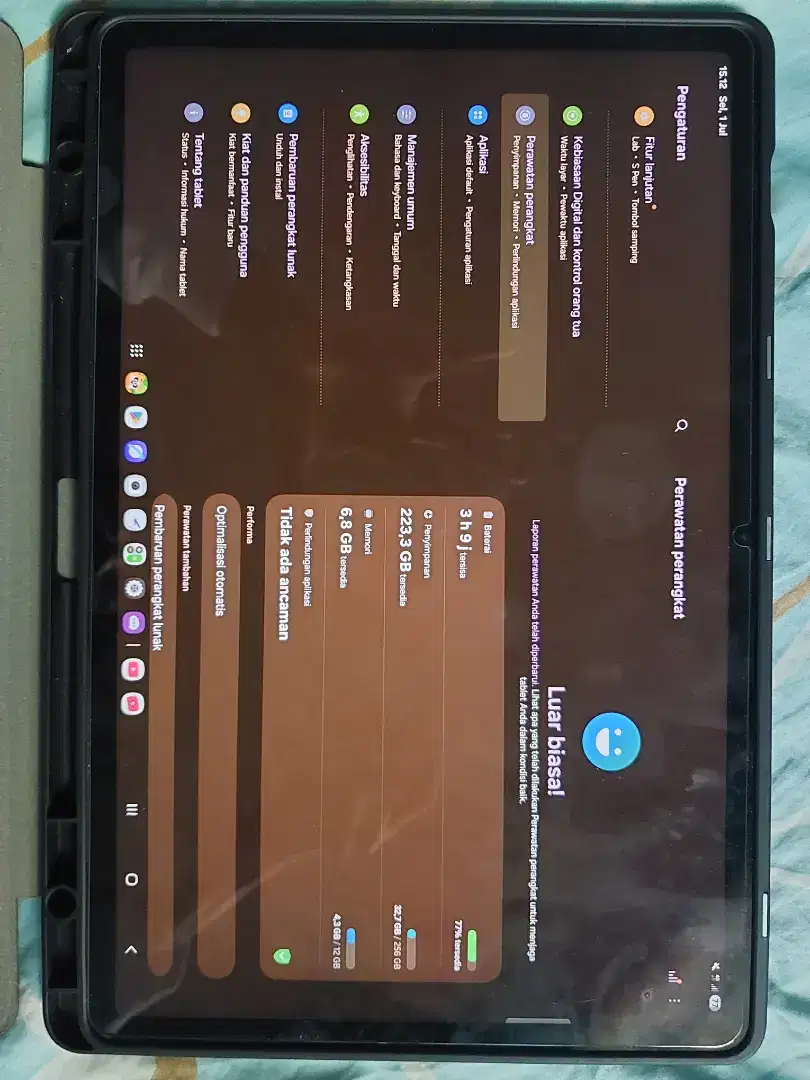 SAMSUNG TAB S10 FE+ 5G 12/256GB (LENGKAP)