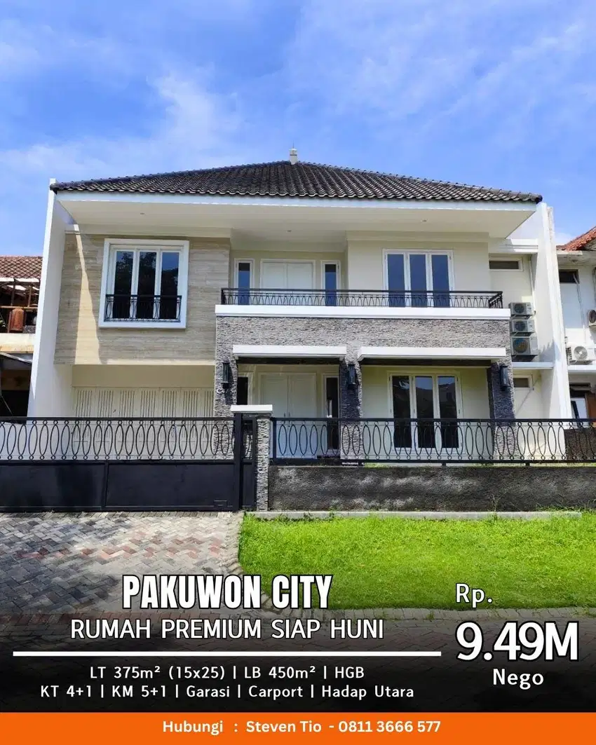 Rumah Premium Siap Huni - Cluster Depan Pakuwon City, Sby