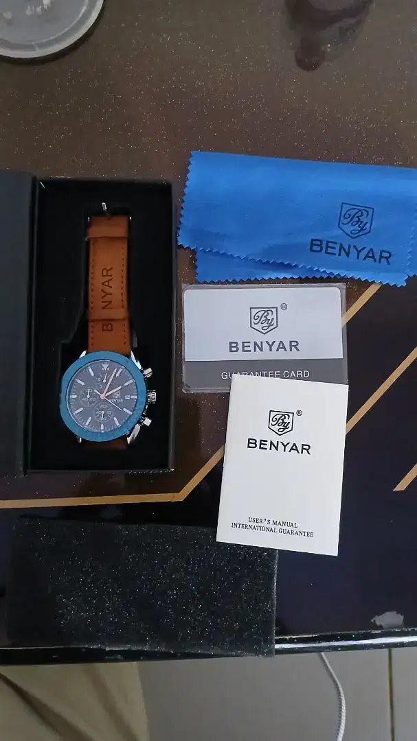Benyar BY 5140 Strap Leather Genuine Chronograph