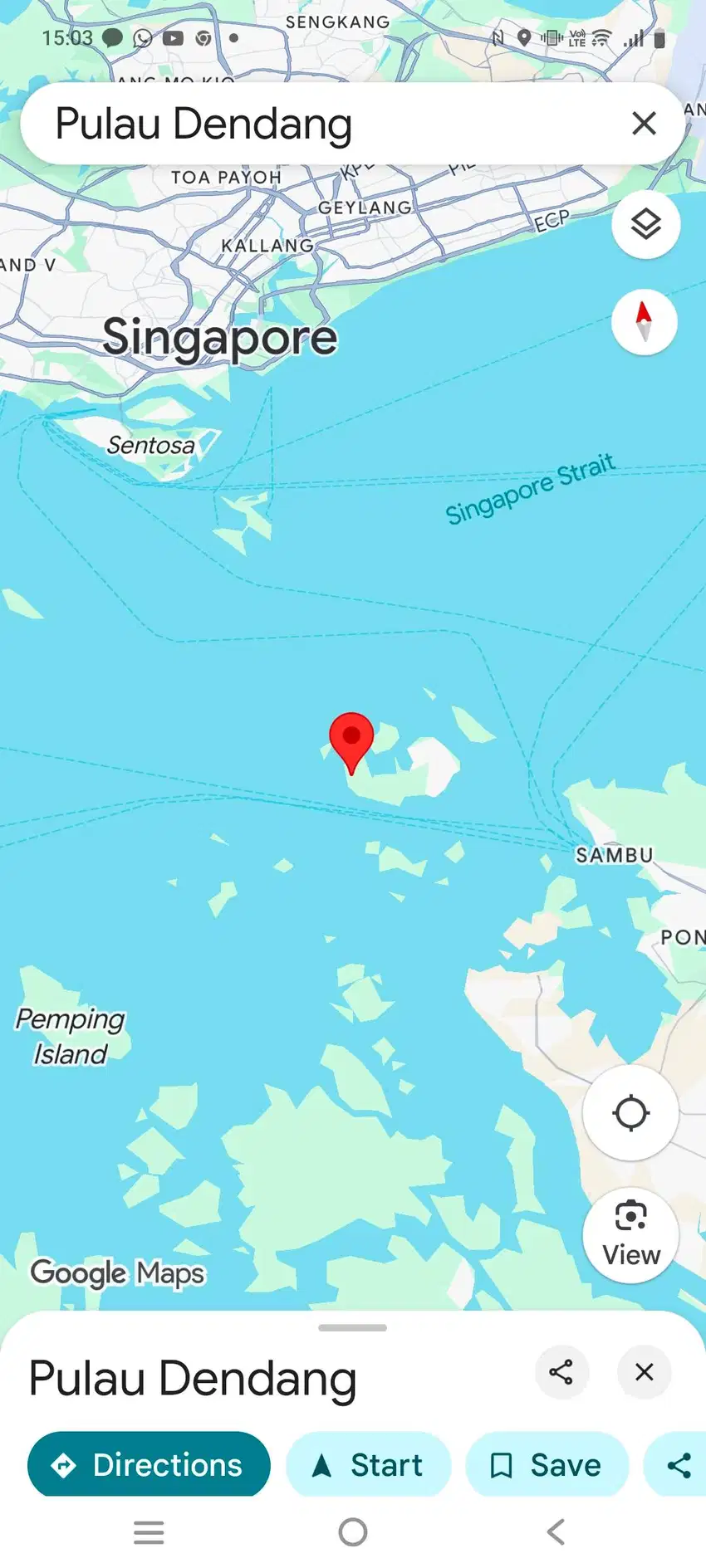 Di Jual Pulau Dendang 36 ;Ha. Investas Pulau Depan Singapore