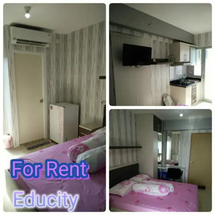 DISEWAKAN Apartment Educity Pakuwon City TowerYale SiapPakai BUKTIKAN