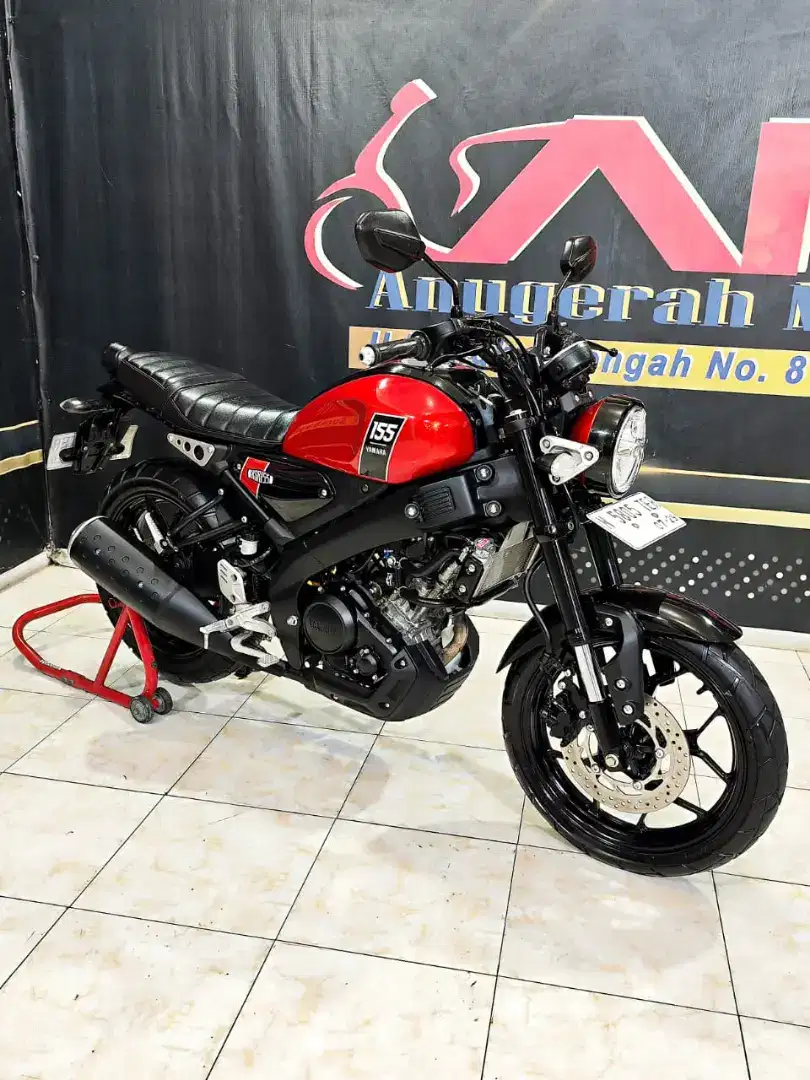 Yamaha XSR 155 VVA TH 2024 ODO 6rb red candy mulus no minus