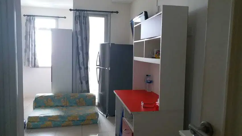 Apartemen green lake sunter studio furnish murah harga BU