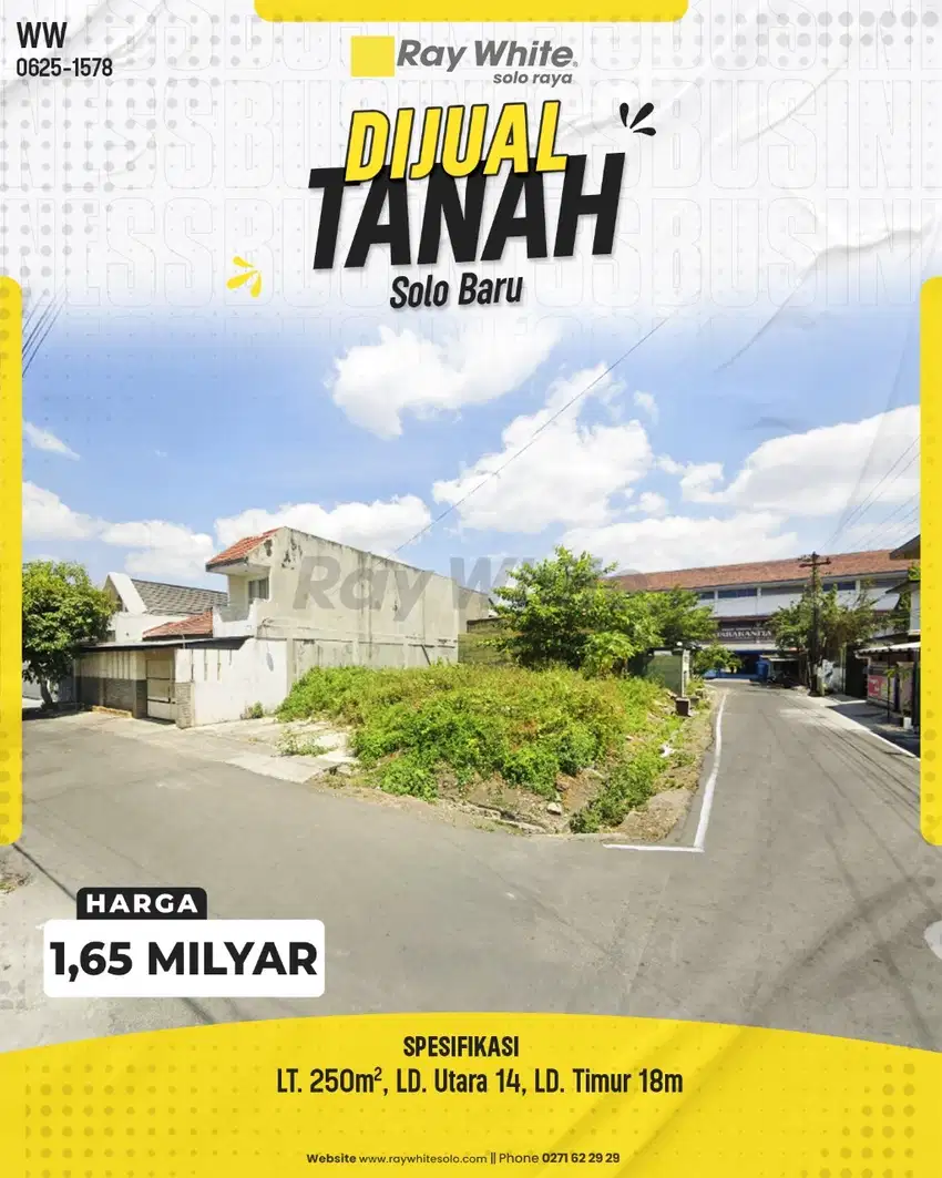 Dijual Tanah Hook Siap Bangun Di Solobaru Lingkungan Elite Dekat Mall