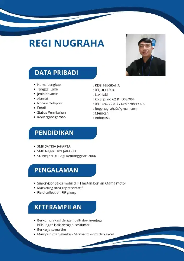 Saya membutuhkan pekerjaan dan siap langsung bekerja