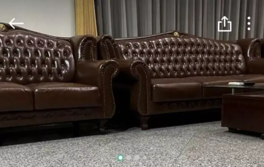 SOFA KULIT KEREN, NYAMAN, 6 SEATER