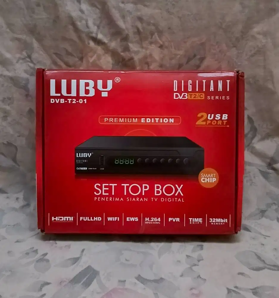 Set Top Box LUBY DVB T2-01 Premium Edition, Nonton Siaran TV Digital.