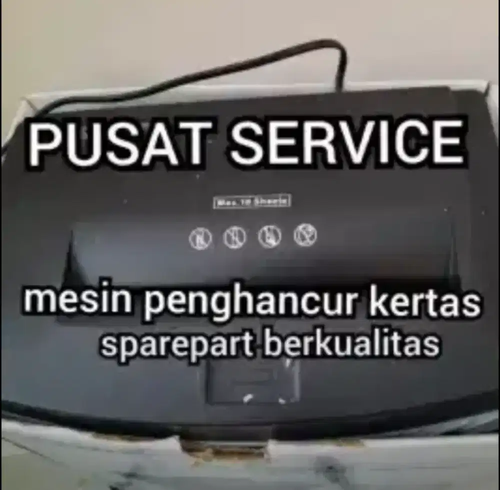 Mesin Penghancur Kertas Spesialis Sparepart Bergaransi