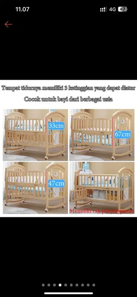 Box tempat tidur bayi