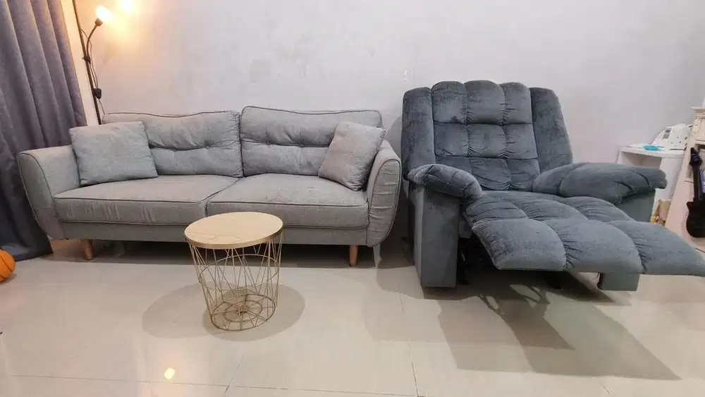 Sofa 3 seater dan recliner