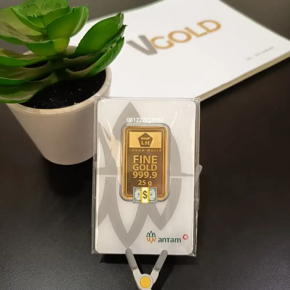 Emas Antam 25 gram Certi eye
