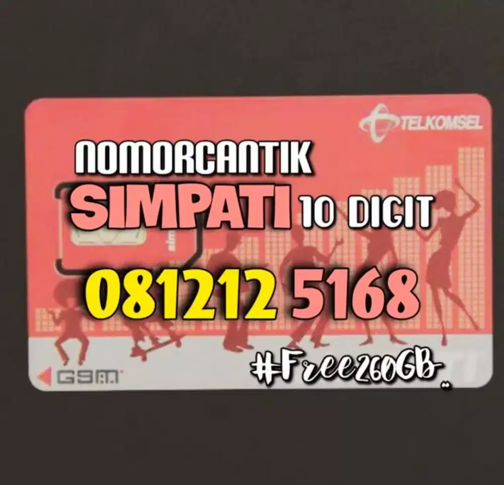 (bisa COD) Nomor CANTIK kartu TELKOMSEL SIMPATI 10digit HOKI ilufa 168