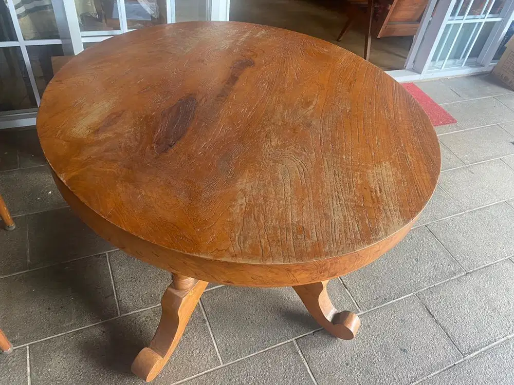 Meja makan / pajang kayu jati , dining/display table Jati wood solid