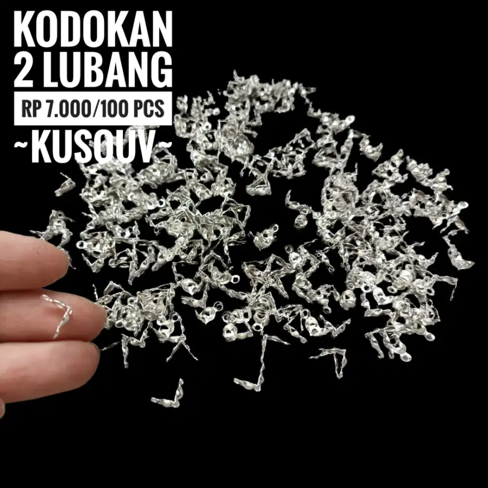 Kodokan 2 Lubang/Klep Penjepit/Pengait Ujung Senar Benang Tali