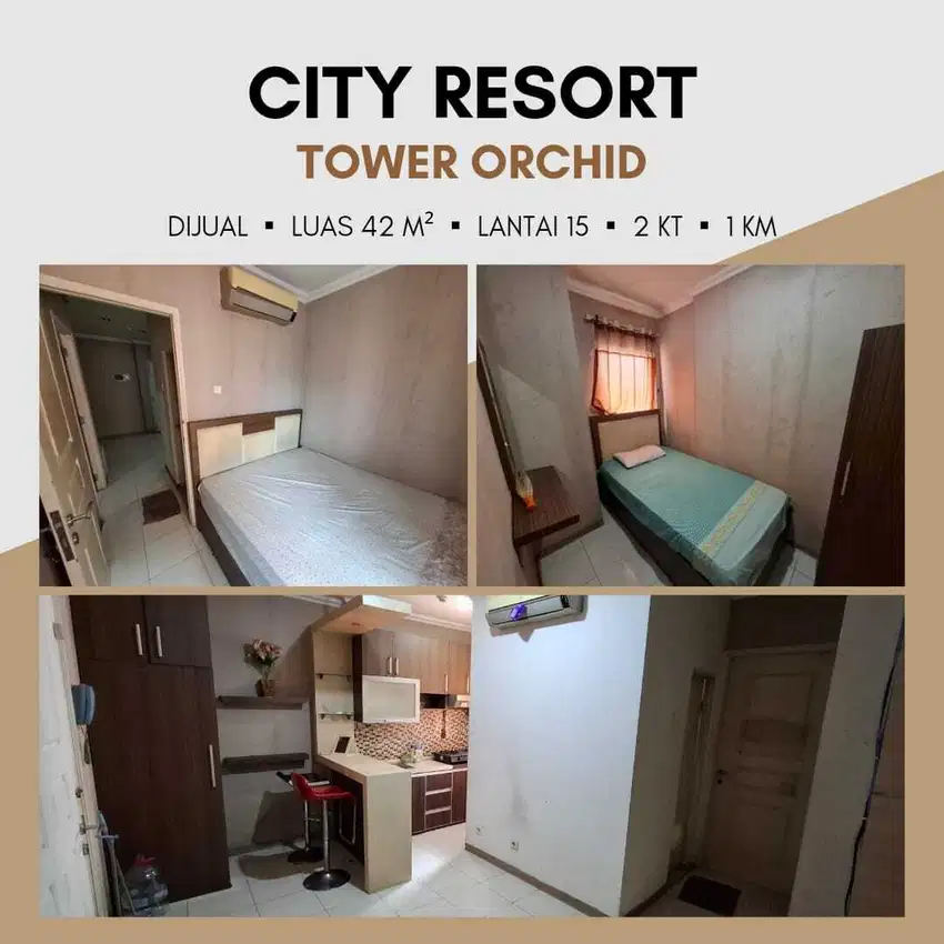 Apartemen City Resort 2BR Dekat Mall Palem