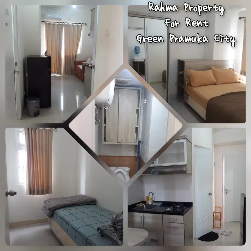 Tersedia Unit sewa Studio & 2kamar FF Bulanan & Tahunan Green Pramuka