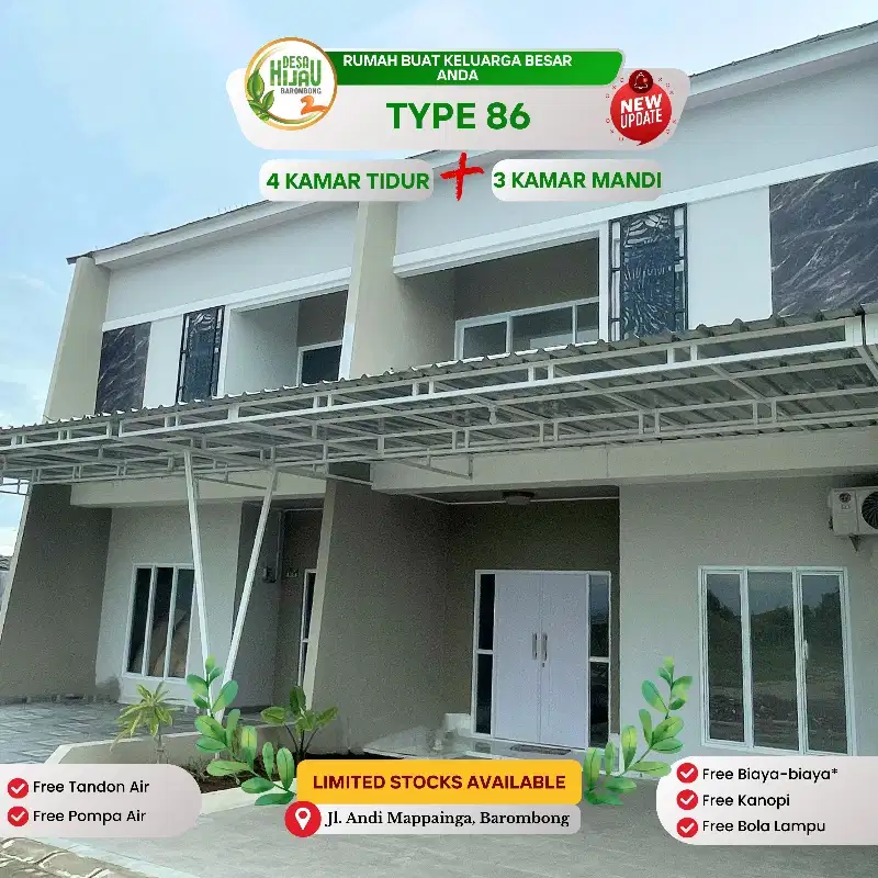 DESA HIJAU RUMAH CANTIK 5 MENIT KE PUSAT KOTA