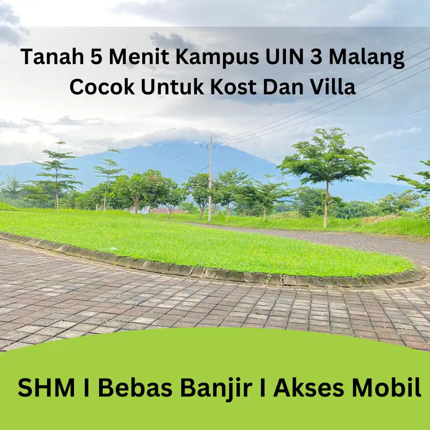 Dijual Tanah Kost Samping Kampus UIN Malang