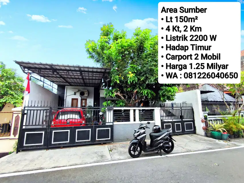 Jual Rumah Area Sumber, Dekat Manahan, Pintu Tol, Banyuanyar