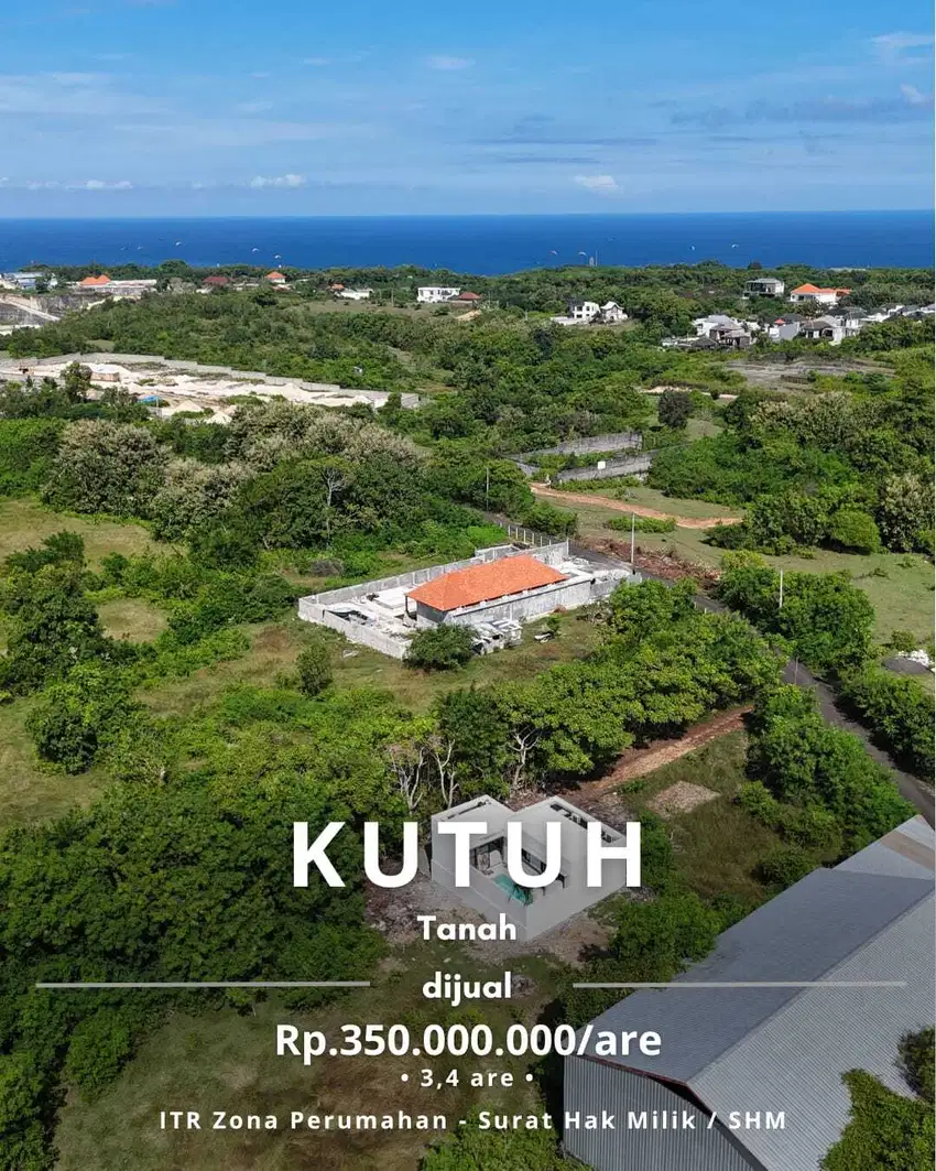 Tanah 5 Menit ke Poltek Pariwisata Kutuh Nusa Dua Bali