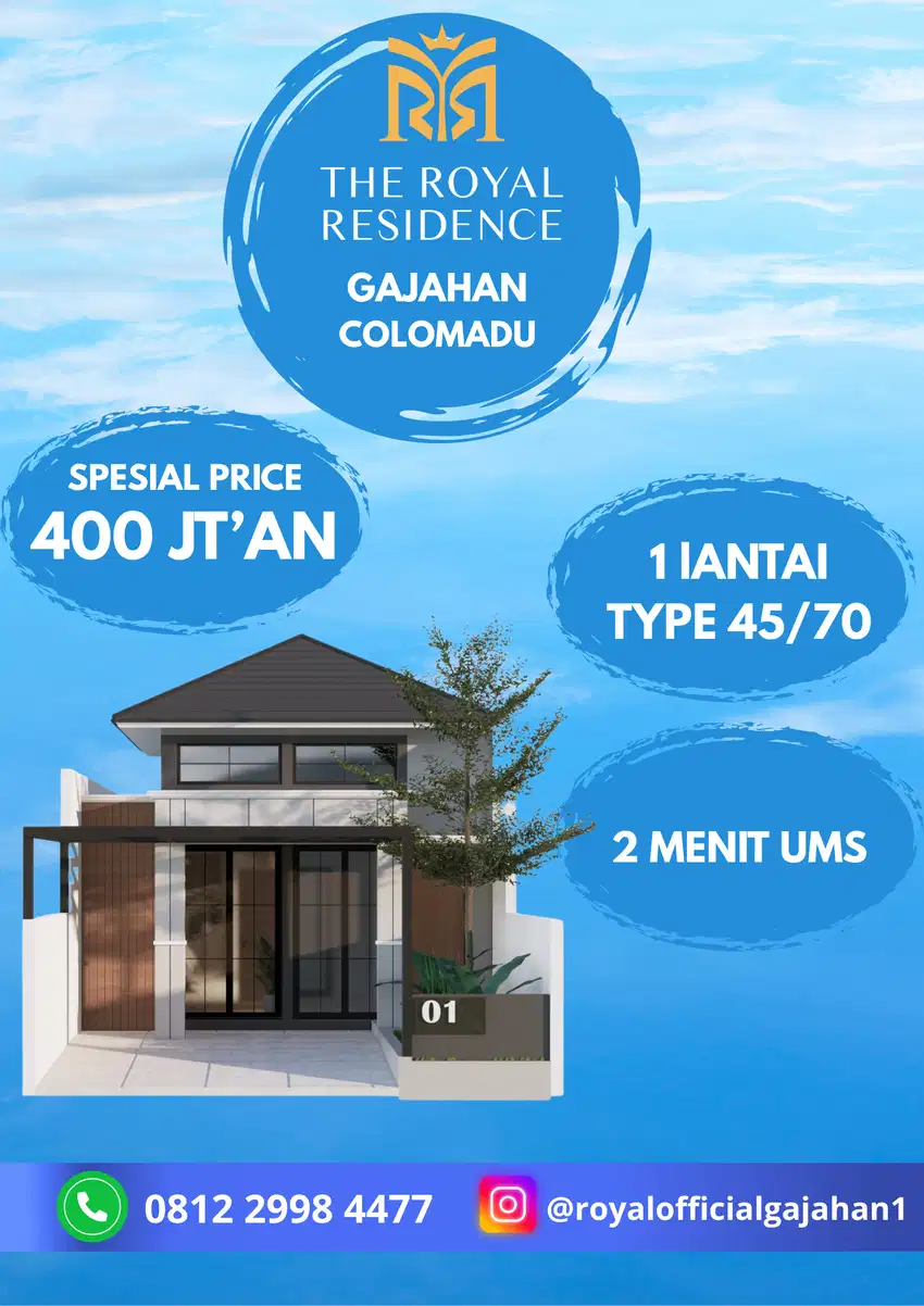 rumah cantik colomadu dekat bandara