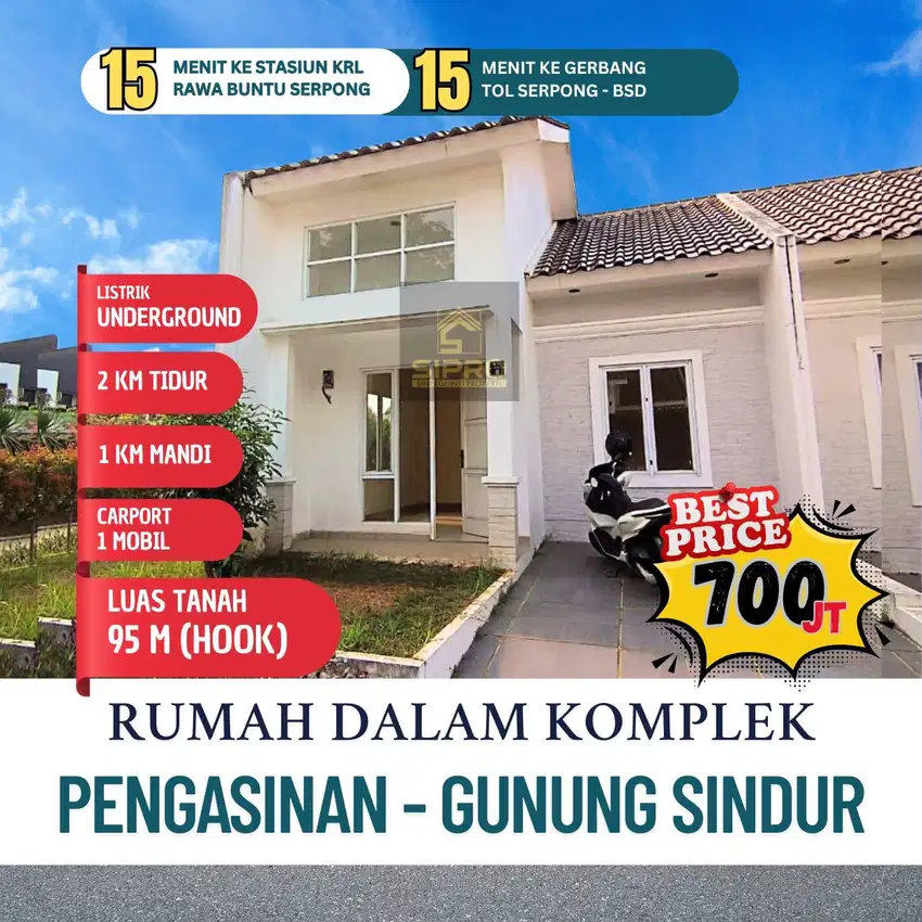Dijual 1 unit rumah murah siap huni stategis dengan fasilitas lengkap