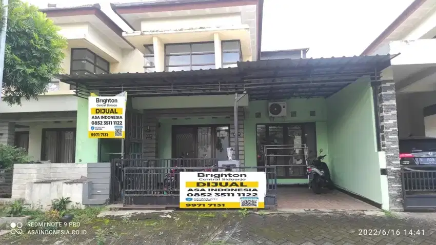 Rumah nyaman row jalan lebar dengan fasilitas lengkap di gedangan