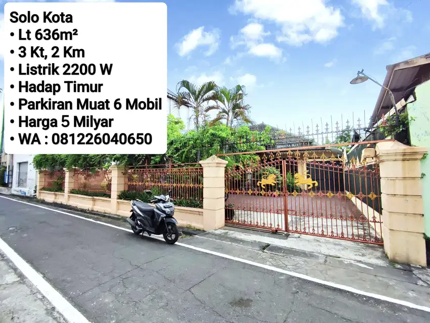 Jual Rumah Area Solo Kota, Dekat Solo Paragon Mall, Solo Grand Mall