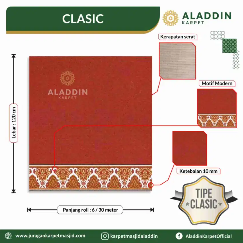 Karpet Murah Kudus Tipe Clasic