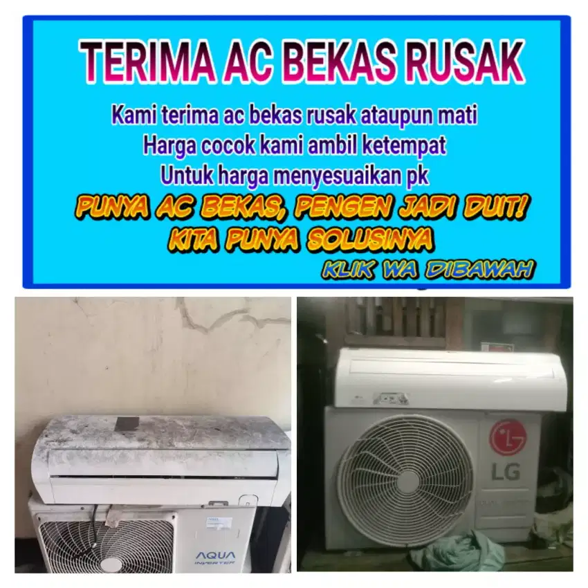 Terima AC bekas rusak