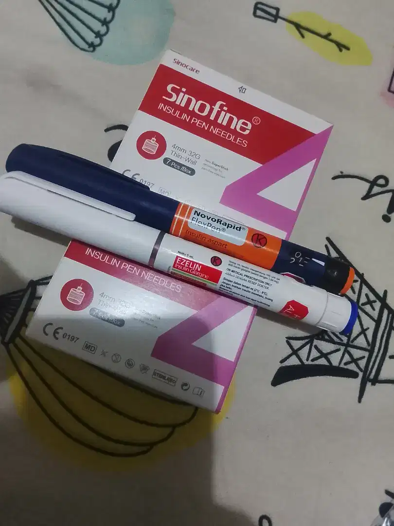 Insulin pen+ jarum+100 swap tisu.Baru. Bekasi timur