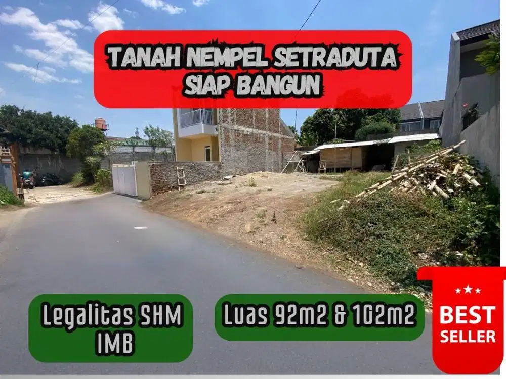 TANAH SIAP BANGUN NEMPEL SETRADUTA BANDUNG