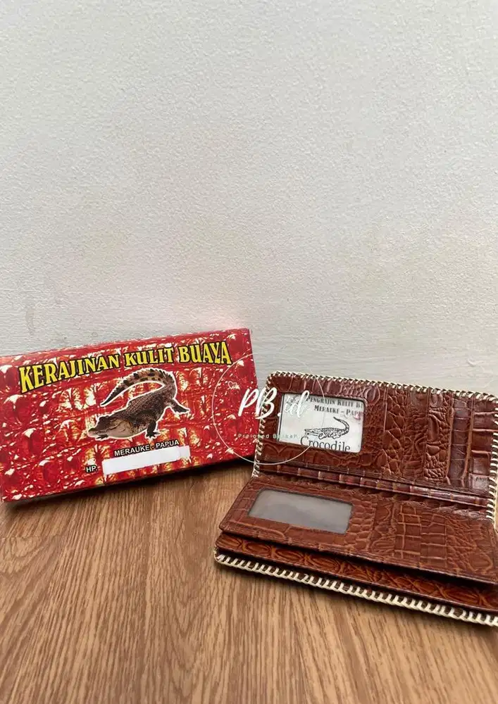 Dompet pria kulit buaya ori