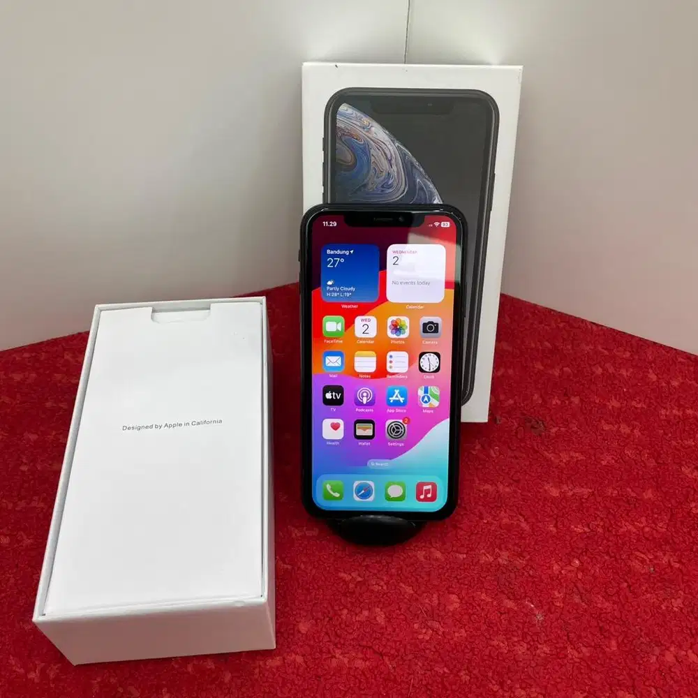 Iphone Xr 128 Gb Black Ex garansi inter Allop