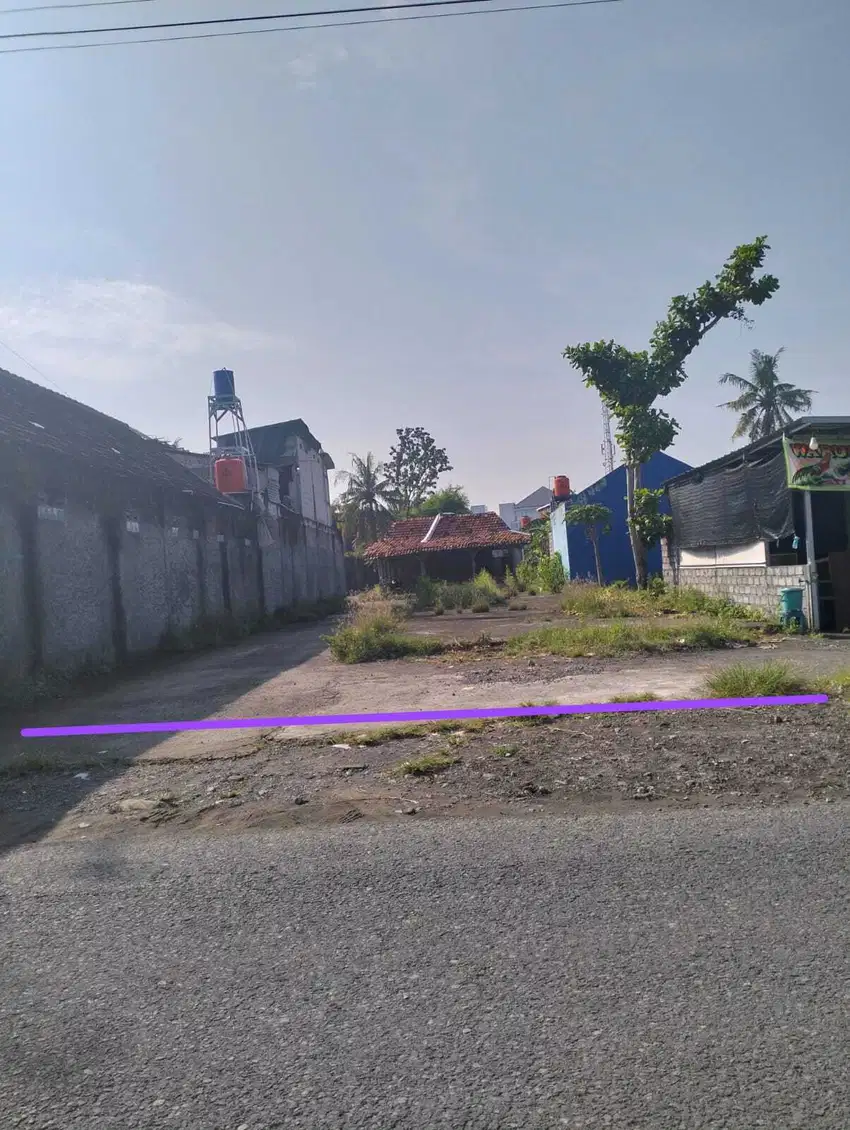 Tanah strategis pinggir jalan aspal kawasan caffe dan Kost exclusive