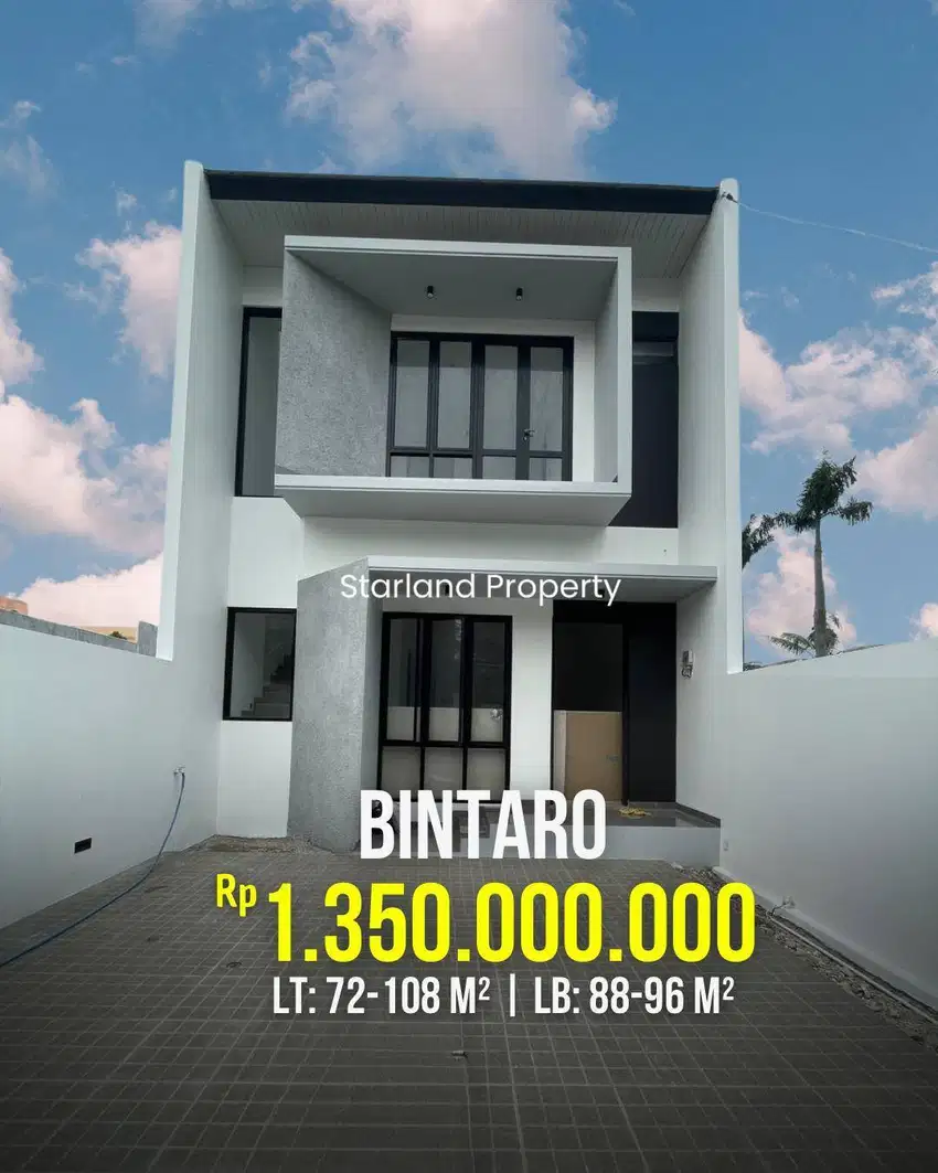 Rumah 2 Lantai Premium Modern Minimalis Dikawasan Bintaro Pondok Aren