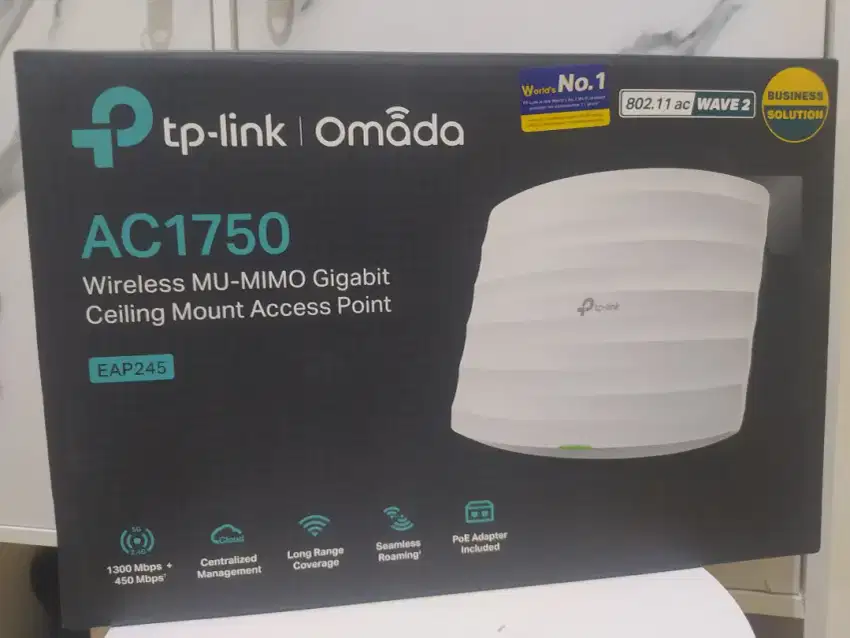 TP-LINK EAP245 AC 1750 WIRELESS MU-MIMO GIGABIT ACCESS POINT DUAL BAND