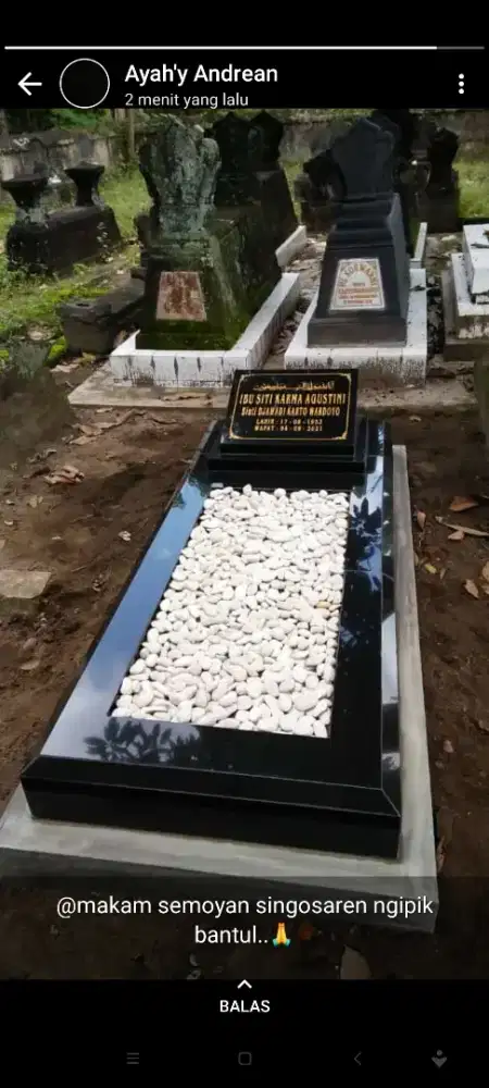 Batu nisan / kijing granit tile , granito