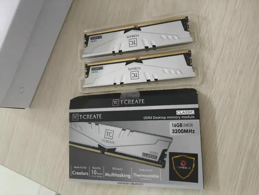 Ram T-Create Silver, DDR 4 Dual channel (2x8GB) 3200Mhz