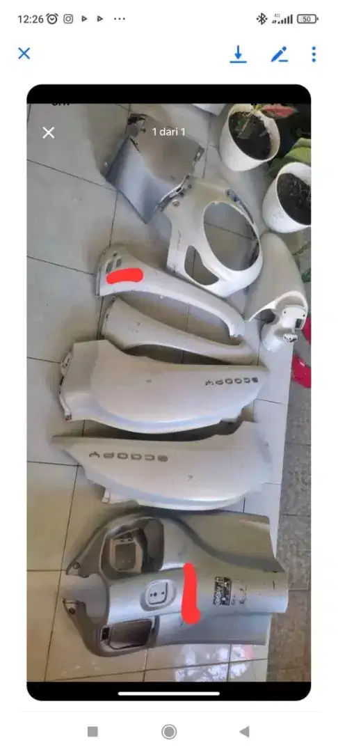 Spare part Scoopy 2021 keyless