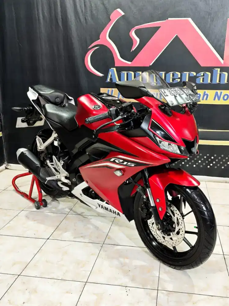 Yamaha All New R15 VVA V3 Reg 2021 Merah cakep anugerah motor rungkut.