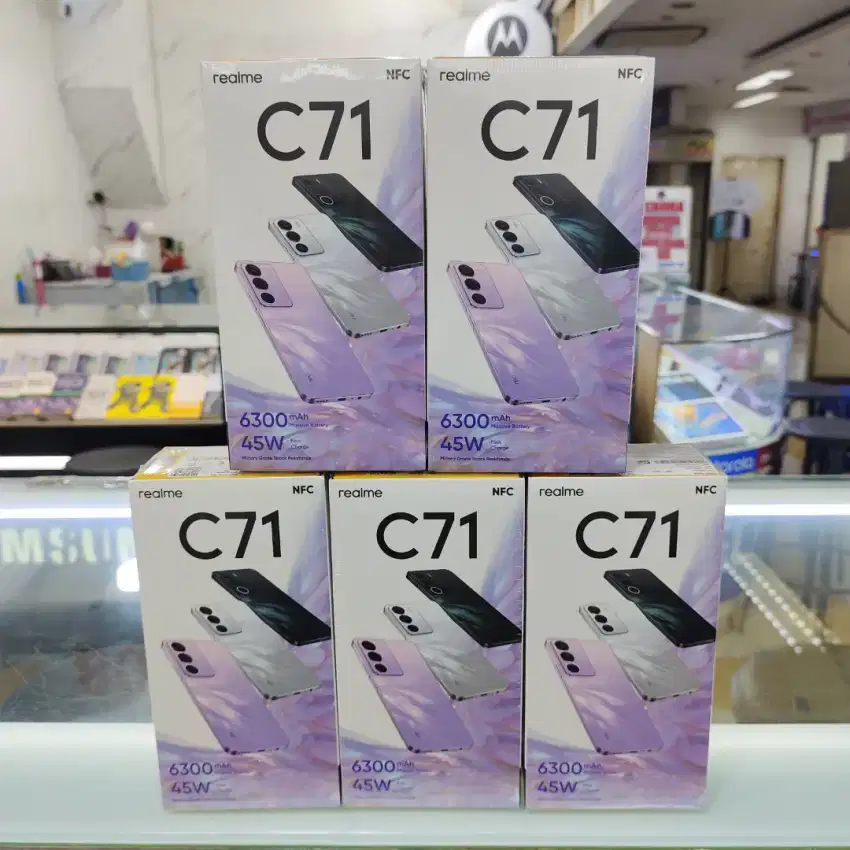 Realme C71 NFC ram 6gb+12gb/128gb baru garansi resmi bat 6300mah
