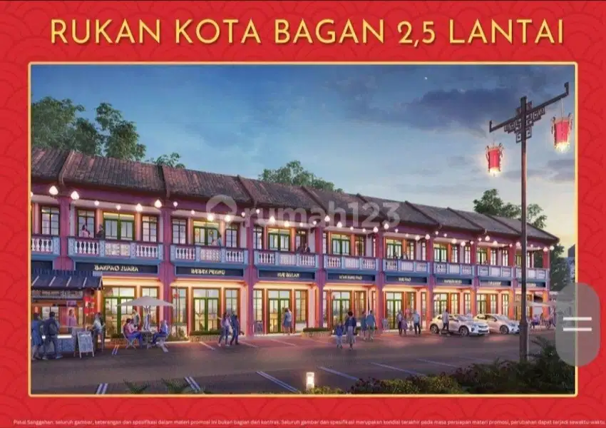Dijual ruko bagan pik2 cocok untuk resto