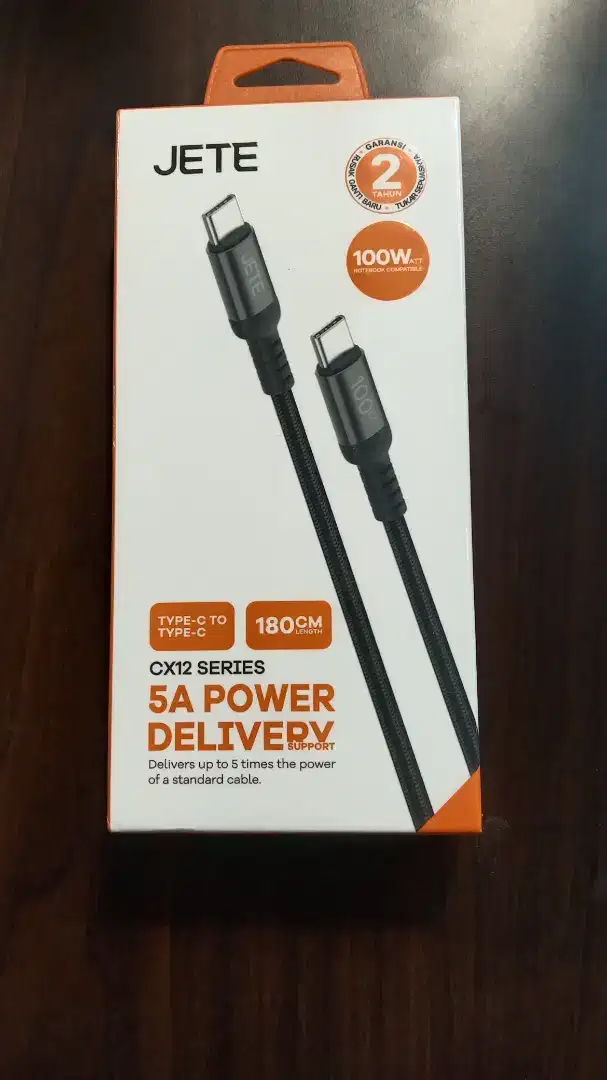 Kabel Data JETE CX12 Type C to Type C 100W